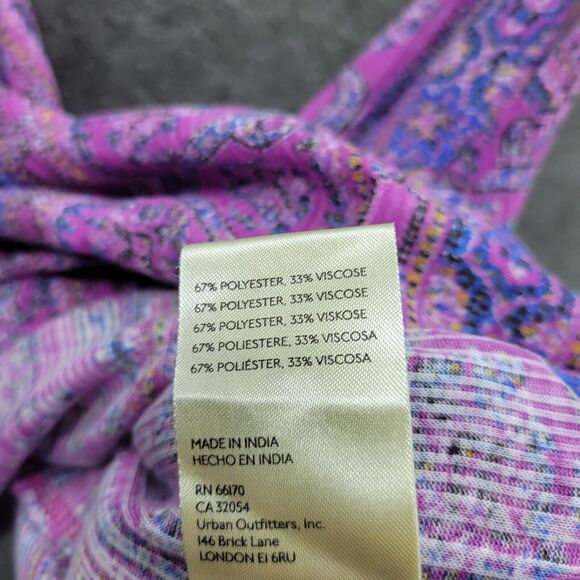 Free People Tank Women's Small Purple Summer Bloom Your Twisted Tank Top NWT - Picture 12 of 13